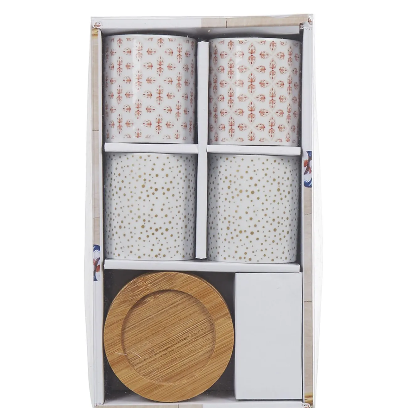 Best 4 gobelets expresso avec sous tasse bois Vaisselle Et Accessoires De Table