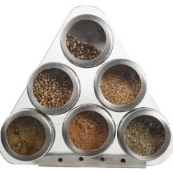 Best 6 pots à épices avec support aimanté Vaisselle Et Accessoires De Table