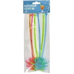 Agitateur Coktail x6 plastique|Gifi Outlet