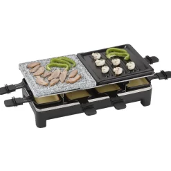 Best Appareil à raclette avec pierre de cuisson 8 personnes 1500W Petit Électroménager