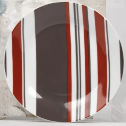 Assiette à dessert avec rayures|Gifi Hot