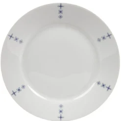 Assiette à dessert blanche décor aile bleu|Gifi Hot