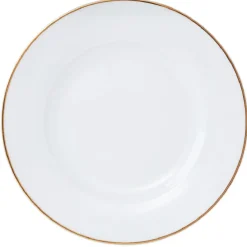Assiette à dessert blanche contour doré|Gifi Outlet