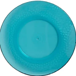 Assiette à dessert bleue martelé x4|Gifi Sale