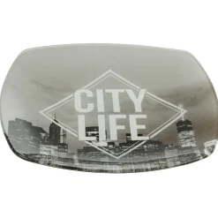 Assiette à dessert carrée design city|Gifi Outlet