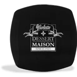 Assiette à dessert carrée noire design dessert maison|Gifi Hot