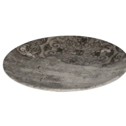 Assiette à dessert décor bois décor arabesques|Gifi Discount