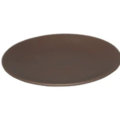 Assiette à dessert en faïence uni taupe|Gifi Best