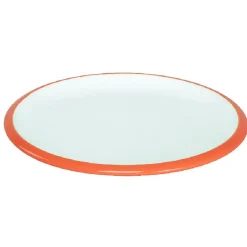 Assiette à dessert en faience contour bicolore|Gifi Clearance