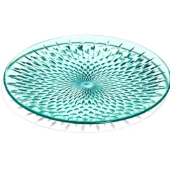 Assiette à dessert en plastique bleu effet martelé|Gifi Sale