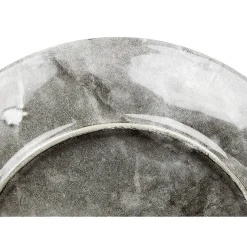 Assiette à dessert en porcelaine décor marbre gris|Gifi Hot