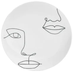 Assiette à dessert en porcelaine blanche|Gifi