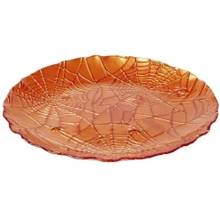 Assiette à dessert en verre Halloween design toile d'araignée Ø21cm|Gifi Hot