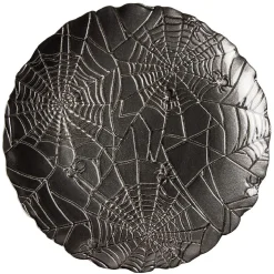 Assiette à dessert en verre Halloween design toile d'araignée Ø21cm|Gifi Hot