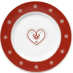 Assiette à dessert faïence motif coeur|Gifi Best