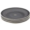 Assiette à dessert gris effet spirale x4|Gifi Discount