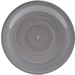 Assiette à dessert gris effet spirale x4|Gifi Discount