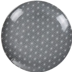 Assiette à dessert grise étoiles blanches collection Crazy|Gifi Clearance
