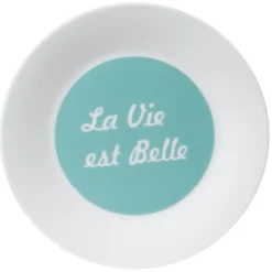 Assiette à dessert "La vie est belle"|Gifi New