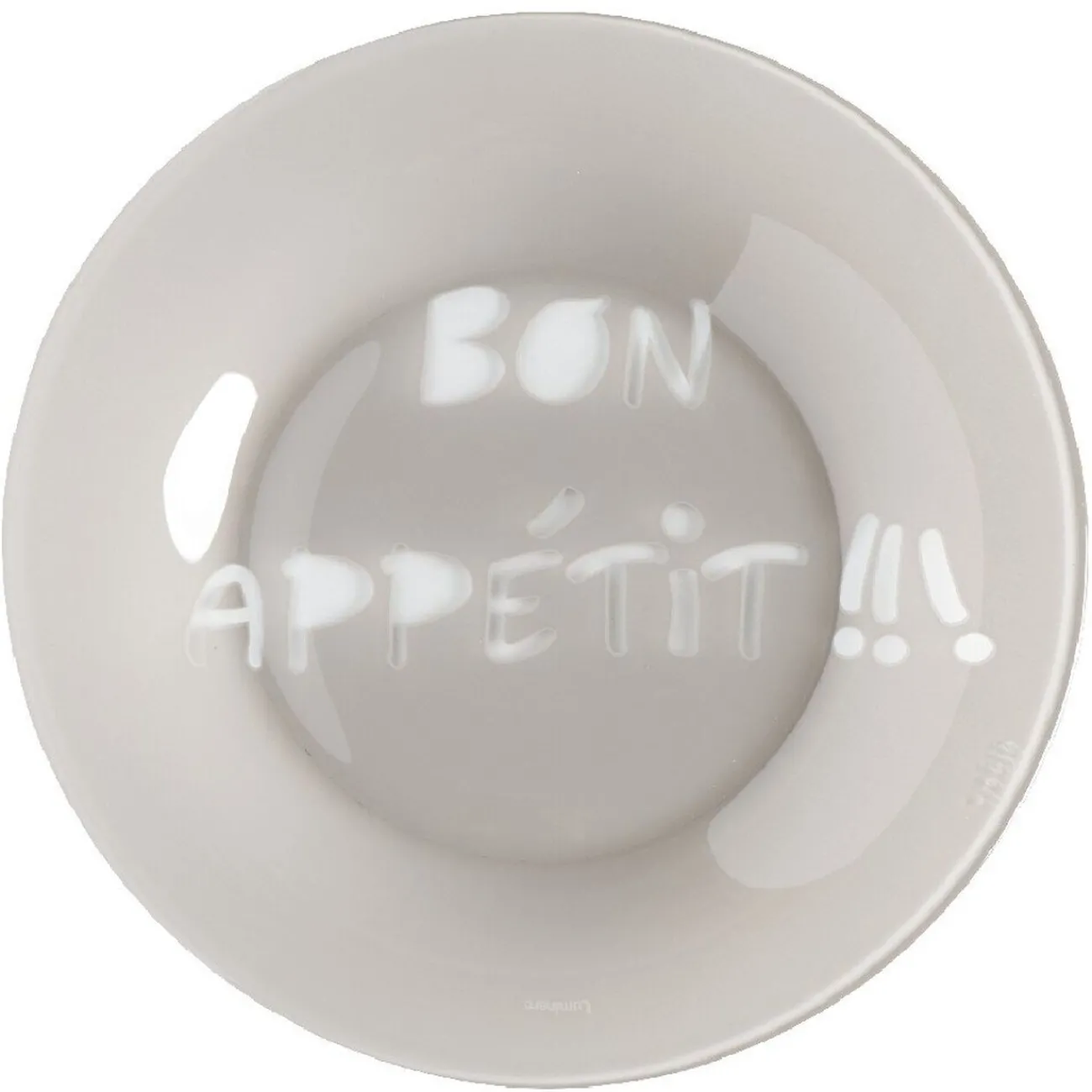 Assiette à dessert Luminarc taupe design Bon appétit|Gifi Online