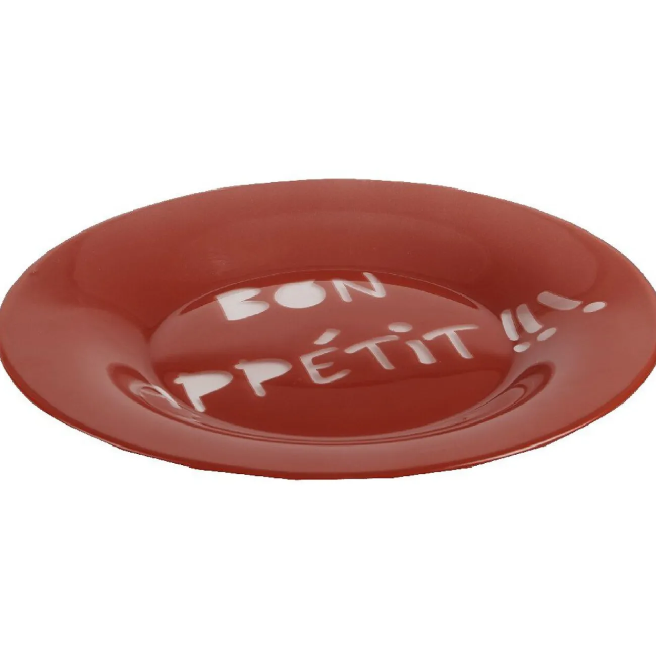 Assiette à dessert Luminarc rouge design Bon appétit|Gifi Online