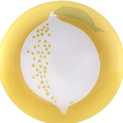 Assiette à dessert Luminarc design fruit gris jaune|Gifi New