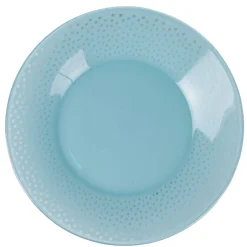 Assiette à dessert Luminarc Bulla bleu à pois bord large|Gifi Outlet