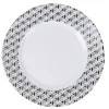 Assiette à dessert Luminarc blanche triangles noirs Palerme|Gifi Clearance