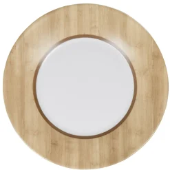 Assiette à dessert Luminarc blanc motif bois Nordic|Gifi Clearance