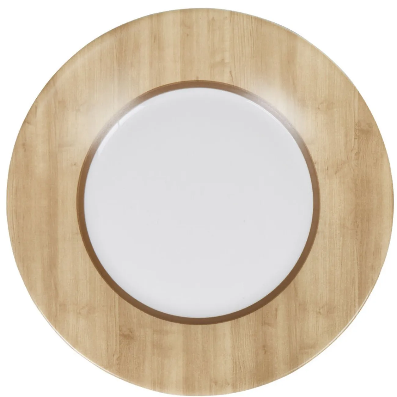 Assiette à dessert Luminarc blanc motif bois Nordic|Gifi Clearance