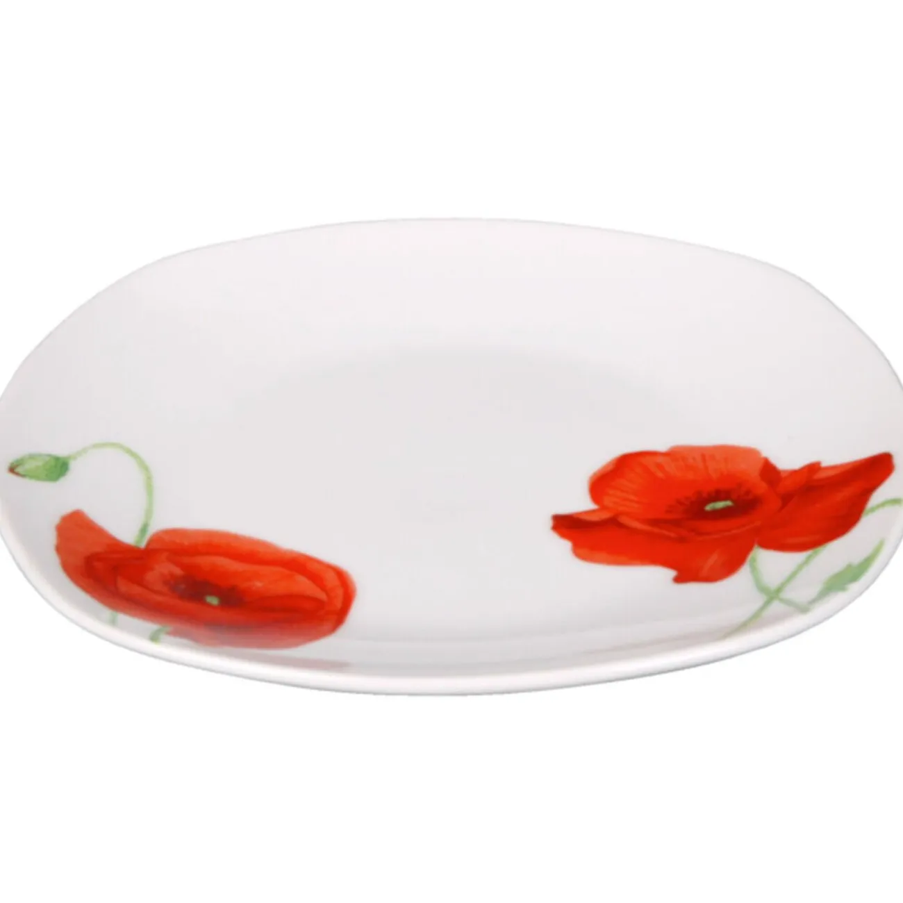 Assiette à dessert motif coquelicot|Gifi Hot