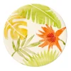 Assiette à dessert motif feuilles tropicales|Gifi Hot