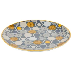 Assiette à dessert motif hexagones multicolores Vaisselle Et Accessoires De Table