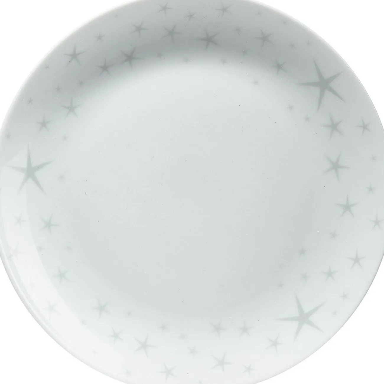 Assiette à dessert motifs étoiles blanche|Gifi Online