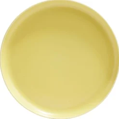 Assiette à dessert Oslo porcelaine jaune uni|Gifi Online