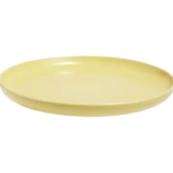 Assiette à dessert Oslo porcelaine jaune uni|Gifi Online