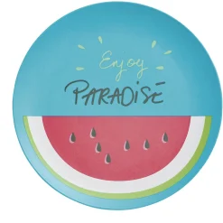 Assiette à dessert pastèque Enjoy Paradise en plastique|Gifi Sale