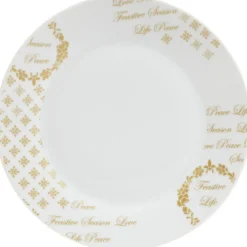 Assiette à dessert porcelaine Noël|Gifi Online