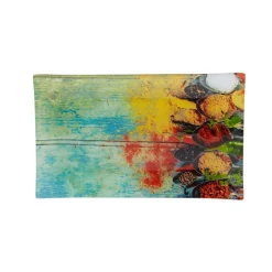 Assiette à dessert rectangulaire design épices|Gifi Outlet