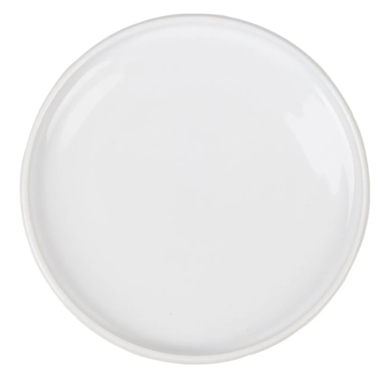 Assiette à dessert ronde blanche Terra|Gifi Clearance