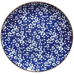 ASSIETTE À DESSERT RONDE BLEU ET BLANC|Gifi New