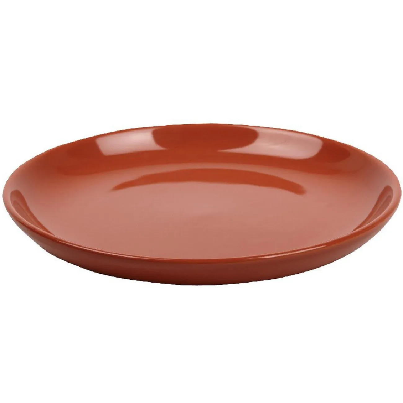 Assiette à dessert ronde corail unie|Gifi Online