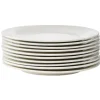 Outlet Assiette à dessert ronde céramique blanc x10 Vaisselle Et Accessoires De Table