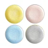 Assiette à dessert ronde carreau de ciment multicolore x4 Vaisselle Et Accessoires De Table