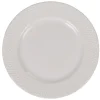Assiette à dessert ronde céramique rebord embossé uni blanc|Gifi New
