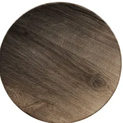 Assiette à dessert ronde décor imitation bois|Gifi Hot