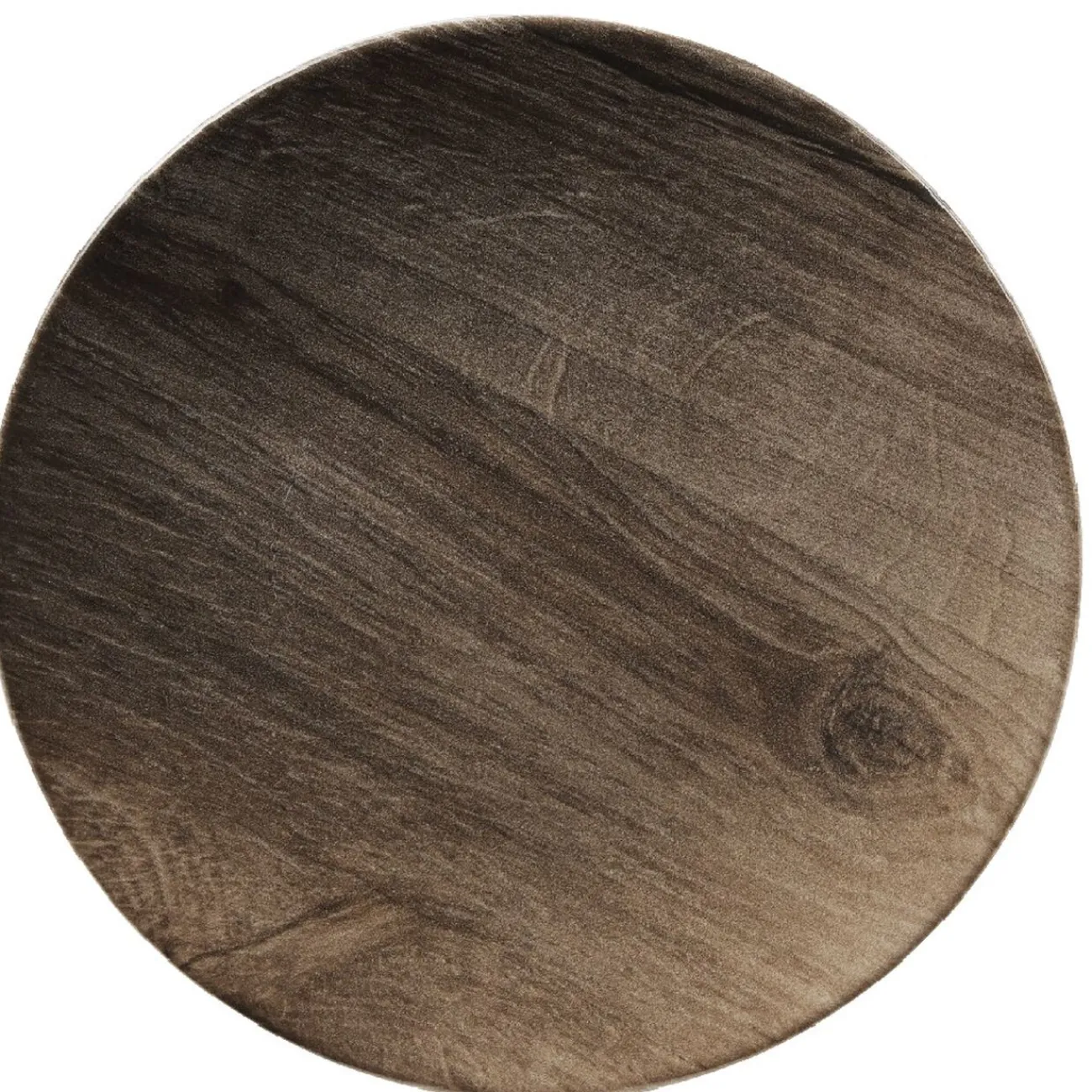 Assiette à dessert ronde décor imitation bois|Gifi Hot