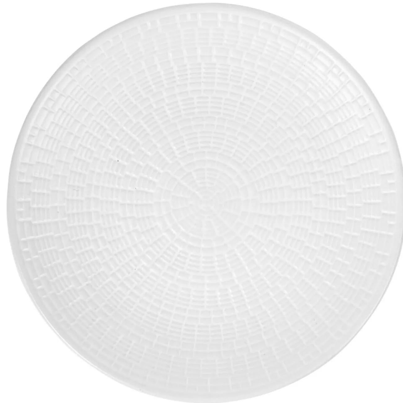 Assiette à dessert ronde faïence design Zebra blanc|Gifi Discount