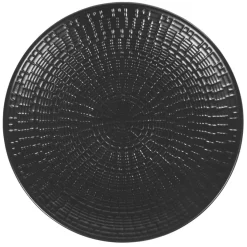 Assiette à dessert ronde faïence design Zebra noir|Gifi New