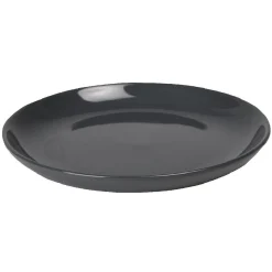 Assiette à dessert ronde grise unie|Gifi Outlet